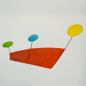 Preview: Colorful Art Mobile "Trolli" (Various Colors) made of Japanese Paper (65 x 50 cm)