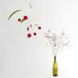 Mobile Preview: Handmade Art Mobile "Cerezas" made of Lacquered Paper (Large)