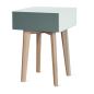 Preview: Square Design Stool / Side Table with Drawer