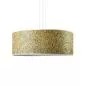 Mobile Preview: Design Pendant Lamp with Shade made of Alpine Hay and Corn Flower Petals Ø 55 cm