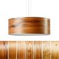 Preview: Design-Pendelleuchte mit Zylinderschirm aus durchscheinendem Holzfurnier Ø 35 cm