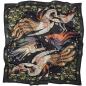 Preview: Kunstvoll gestaltetes Halstuch "Firebird" aus reinem Seiden-Satin