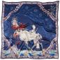 Preview: Kunstvoll gestaltetes Halstuch "Polar Byzantine II" aus reinem Seiden-Satin