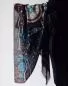 Preview: Kunstvoll gestaltetes Halstuch "Black Lake Odin" aus Wolle und Seide