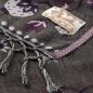Preview: Woven Shawl with Rabbit Motif (Purple) made of Wool & Silk (150 x 150 cm)
