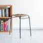 Preview: Design Stool with Artfully Folded Tree Bark Seat