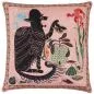 Preview: Charming Velvet Sofa Cushion with Scared Cat (50 x 50 cm) - Kopie