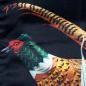 Preview: Silk Print Cushion Sleeve "Pheasants & Rhubarbs" (50 x 50 cm)