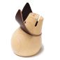 Preview: Money Box / Piggy Bank made of Wood with Leather Ears (two colors)