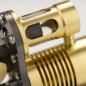 Preview: Echter Stirling-Motor im Teleskop-Design mit transparenten Zylindern