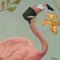 Mobile Preview: Tapetenbahn mit charmantem Flamingo-Motiv