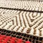 Preview: Handgewebter Teppich Venice aus Kork und Baumwoll-Jersey | Kunstbaron