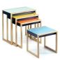 Preview: Set of Four Original Bauhaus Nesting Tables by Josef Albers