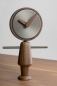 Preview: Charming Design Table Clocks "Nena & Nene" made of Walnut or Oak Ø 10 cm