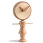 Preview: Charming Design Table Clocks "Nena & Nene" made of Walnut or Oak Ø 10 cm