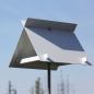 Preview: Schlichtes Design-Vogelhaus aus rostfreiem Metallblech