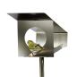 Preview: Design Birdhouse / Bird Feeder with Sloping Roof made of Stainless Steel
