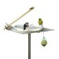 Preview: Design-Vogeltränke aus Edelstahl oder Corten-Stahl mit Porzellanschale