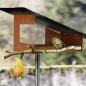 Preview: Modern Design Birdhouse with Natural Slate Roof