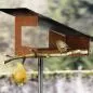 Mobile Preview: Modern Design Birdhouse with Natural Slate Roof