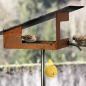 Preview: Designer-Vogelhaus mit Schrägdach aus natürlichem Schiefer (Klein)