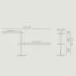 Mobile Preview: Stilvolles Wandregal / Sideboard mit Echtholzfurnier – Modell 3 (stehend)