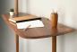 Preview: Design Desk / Wall Shelf / Console with Real Wood Veneer