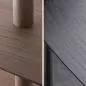 Preview: Stilvolles kleines Wandregal / Sideboard mit Echtholzfurnier – Modell 2 (stehend)