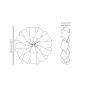 Preview: Beautiful Wall Clock "Brisa" made of Curved Wood Ø 52 cm