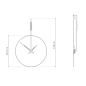 Preview: Design Clock "Daro" with Wall Bracket Ø 70 cm