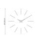 Preview: Large Design Wall Clock "Merlín" made of steel Ø 110 cm
