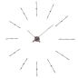 Preview: Large Design Wall Clock "Merlín" with Walnut Wood Hands Ø 110 / 155 cm