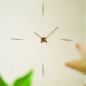 Preview: Large Design Wall Clock "Merlín" with Walnut Wood Hands Ø 110 / 155 cm
