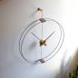 Preview: Iconic Double Ring Design Wall Clock "Mini Barcelona" Ø 66 cm