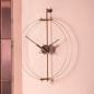 Preview: Iconic Double Ring Design Wall Clock "Mini Barcelona Premium" Ø 66 cm