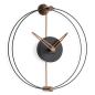 Preview: Small Design Wall Clock "Nano" with Double Ring Ø 28 cm
