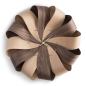 Preview: Beautiful Wall Clock "Brisa XL" made of Curved Wood Ø 75 cm