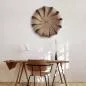 Preview: Beautiful Wall Clock "Brisa XL" made of Curved Wood Ø 75 cm