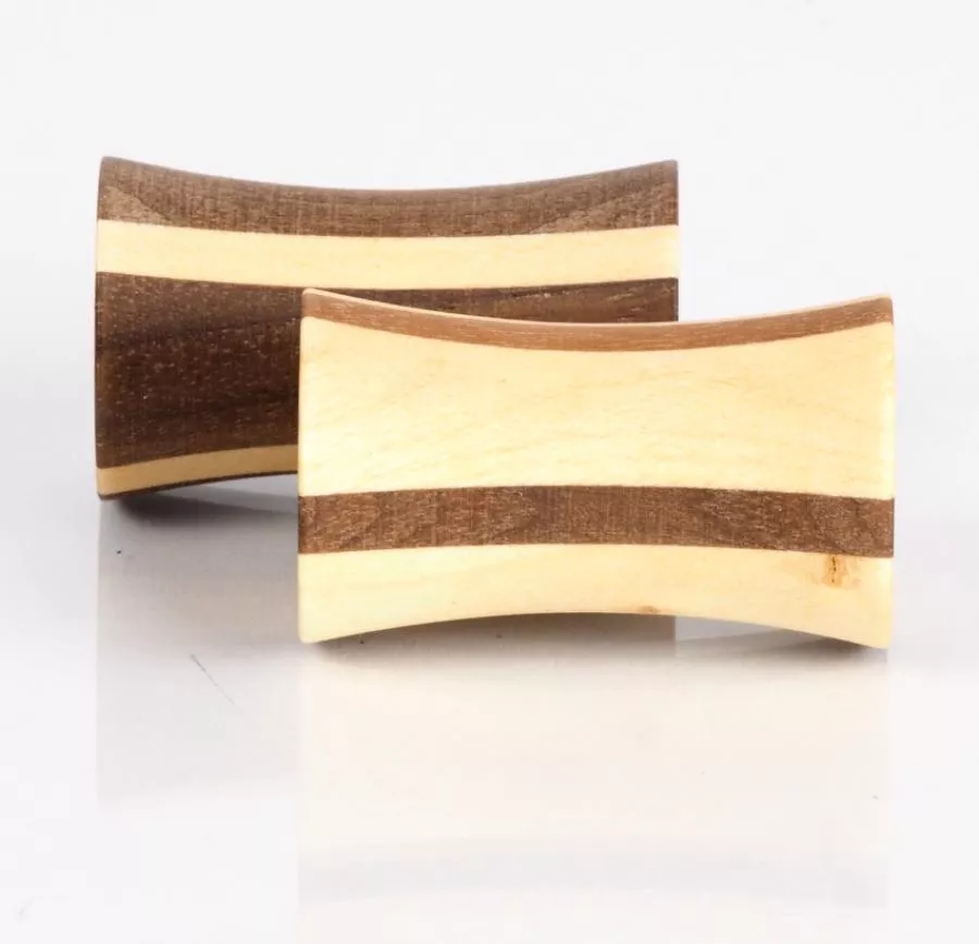 Spinning Flick-Top Tip made of maple and walnut by Naef | Kunstbaron