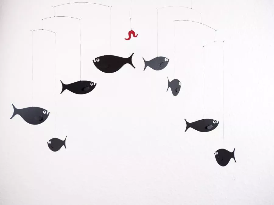 Mobile "Shoal of Fish" for Babies and Children