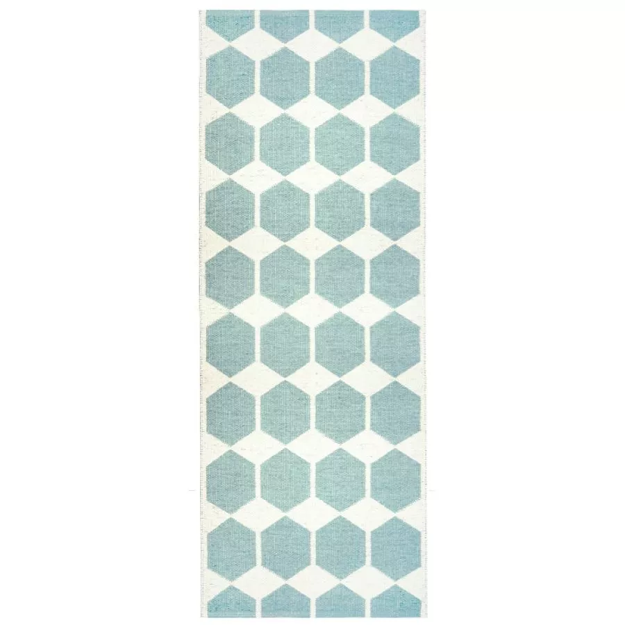 Teppich oder Läufer „Anna“ (Hellblau) für drinnen und draußen | Kunstbaron