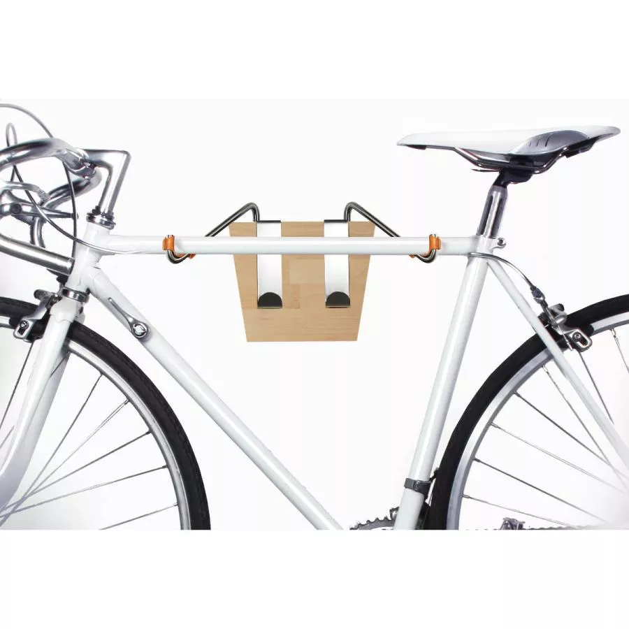 Fahrradhalter, Version mit Buchenholz
