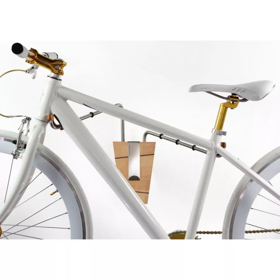Bicycle wall holder, oak wood