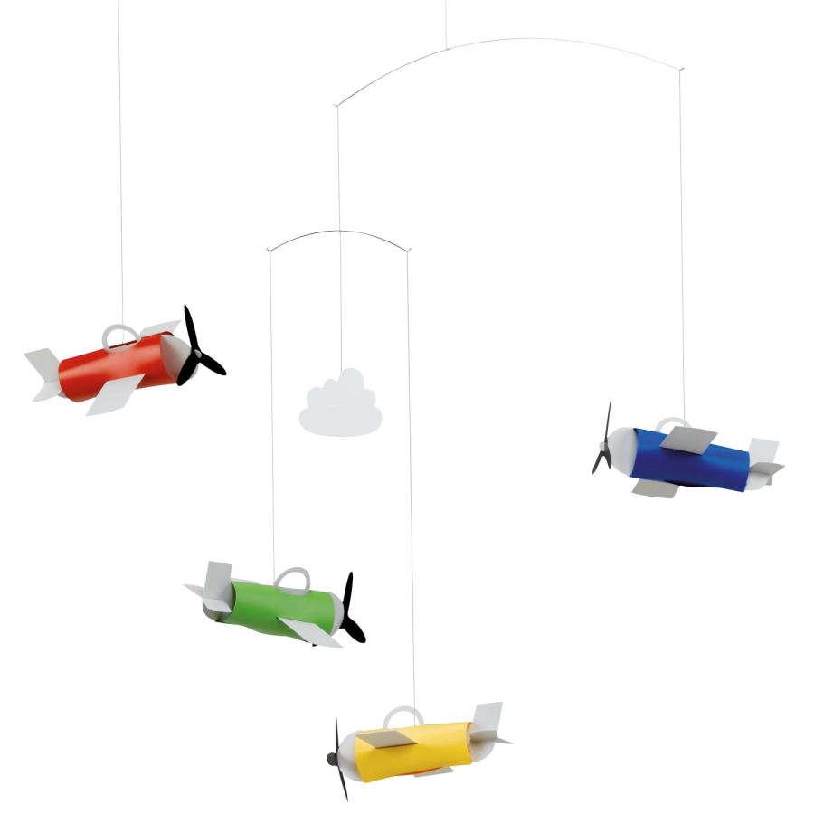 Children's Mobile "Aeromobile" with Colorful Airplanes