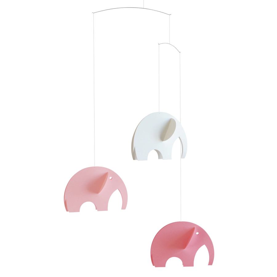 Mobile "Olefanten", rosa Ausführung
