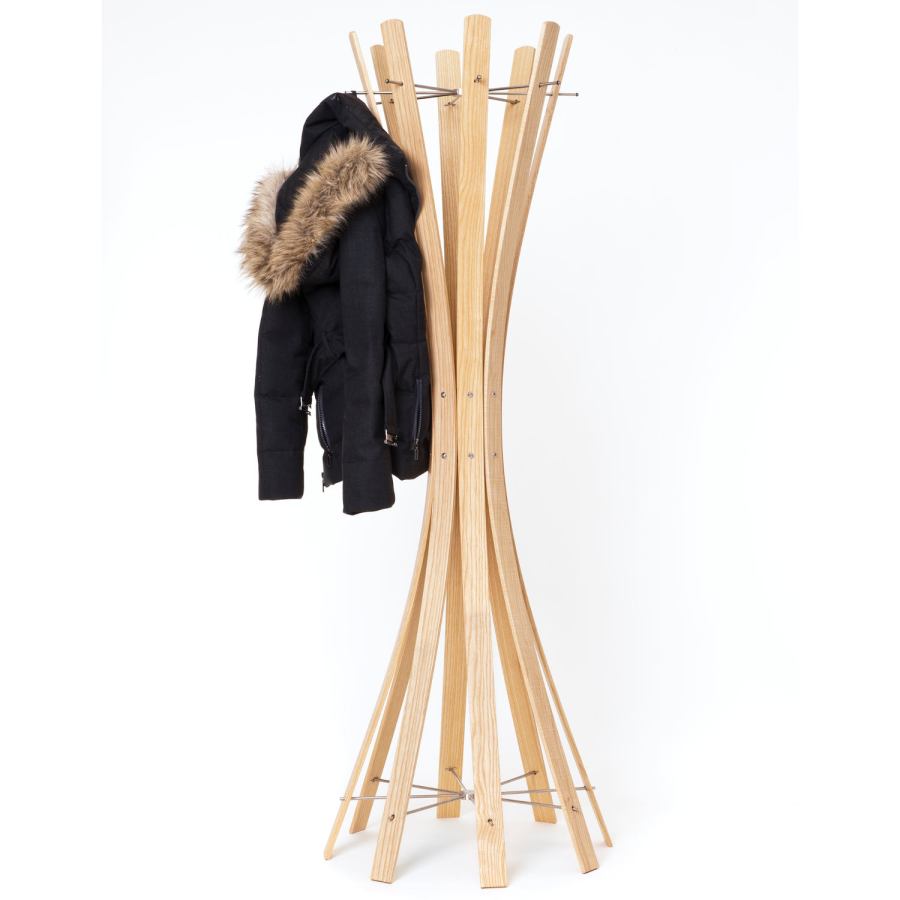 Large version: clothes rack made of solid wood