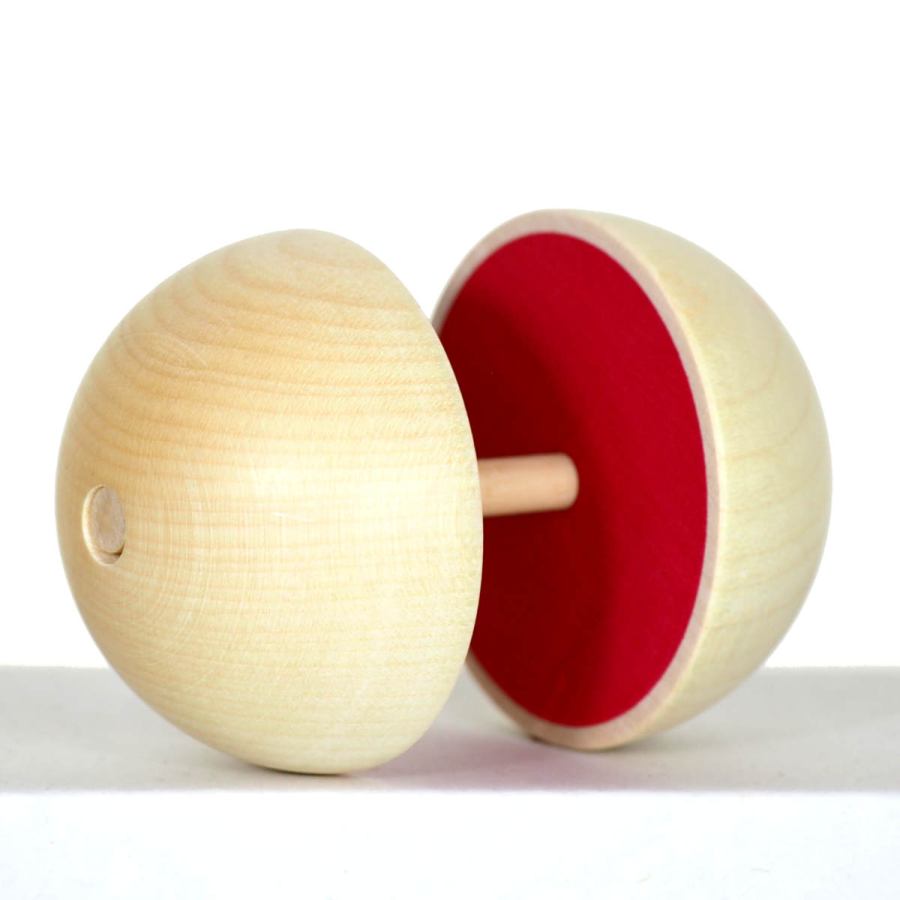 Wooden Spinning Top "Naef Spin" with Half Spheres