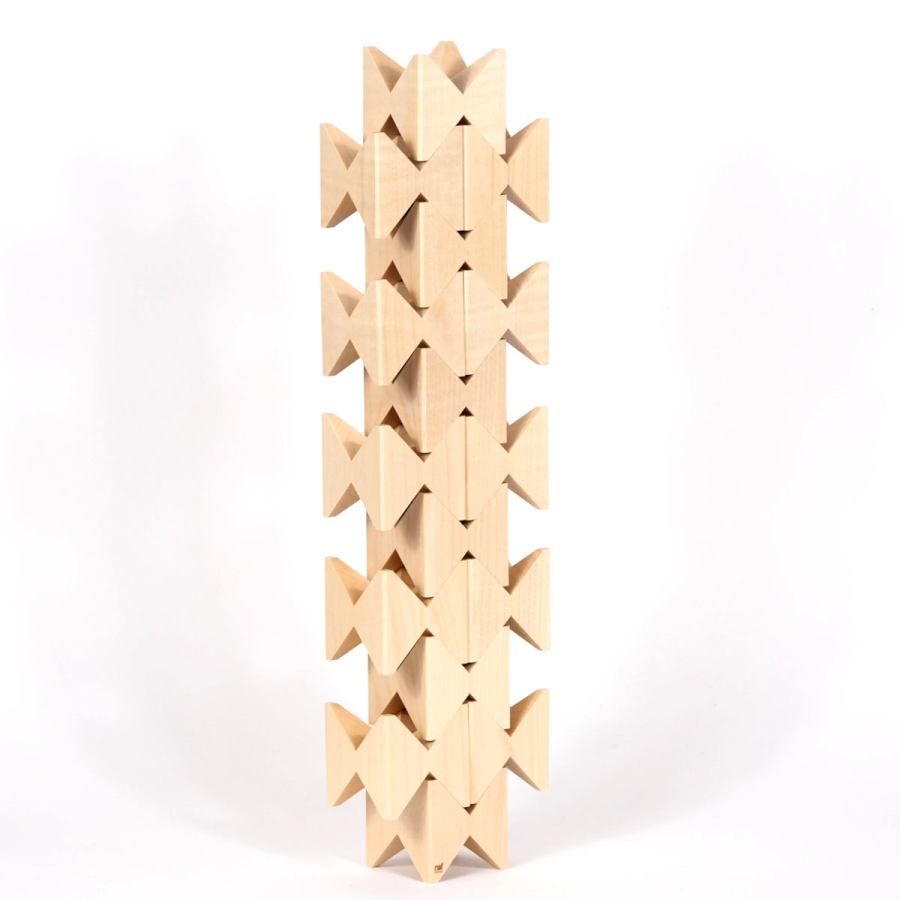 Naef-Spiel (Natural) – The Original Construction Game by Kurt Naef, made of Wood