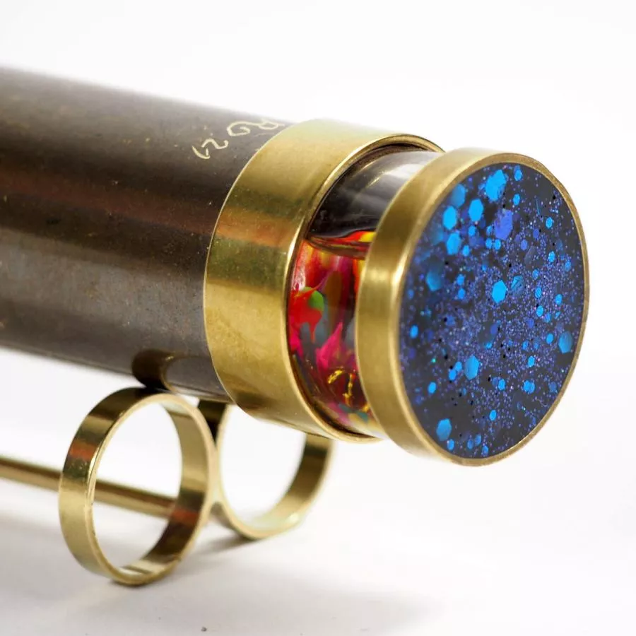Liquid R – Handmade Brass Kaleidoscope with Oil Chamber