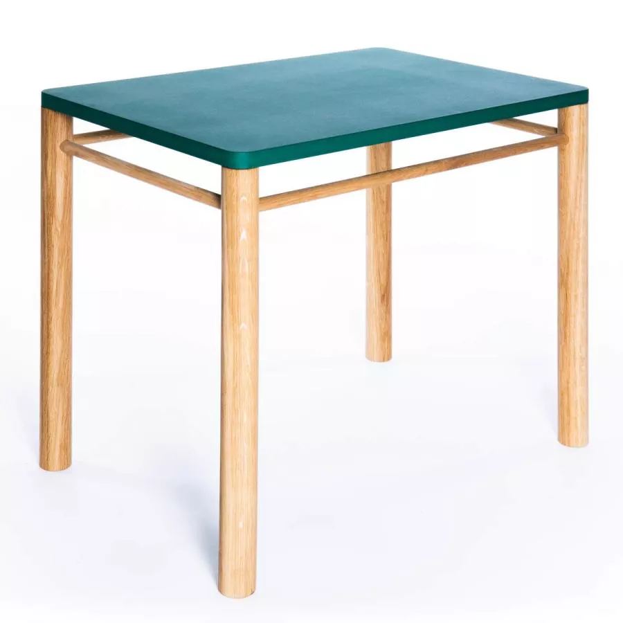 table, blue version